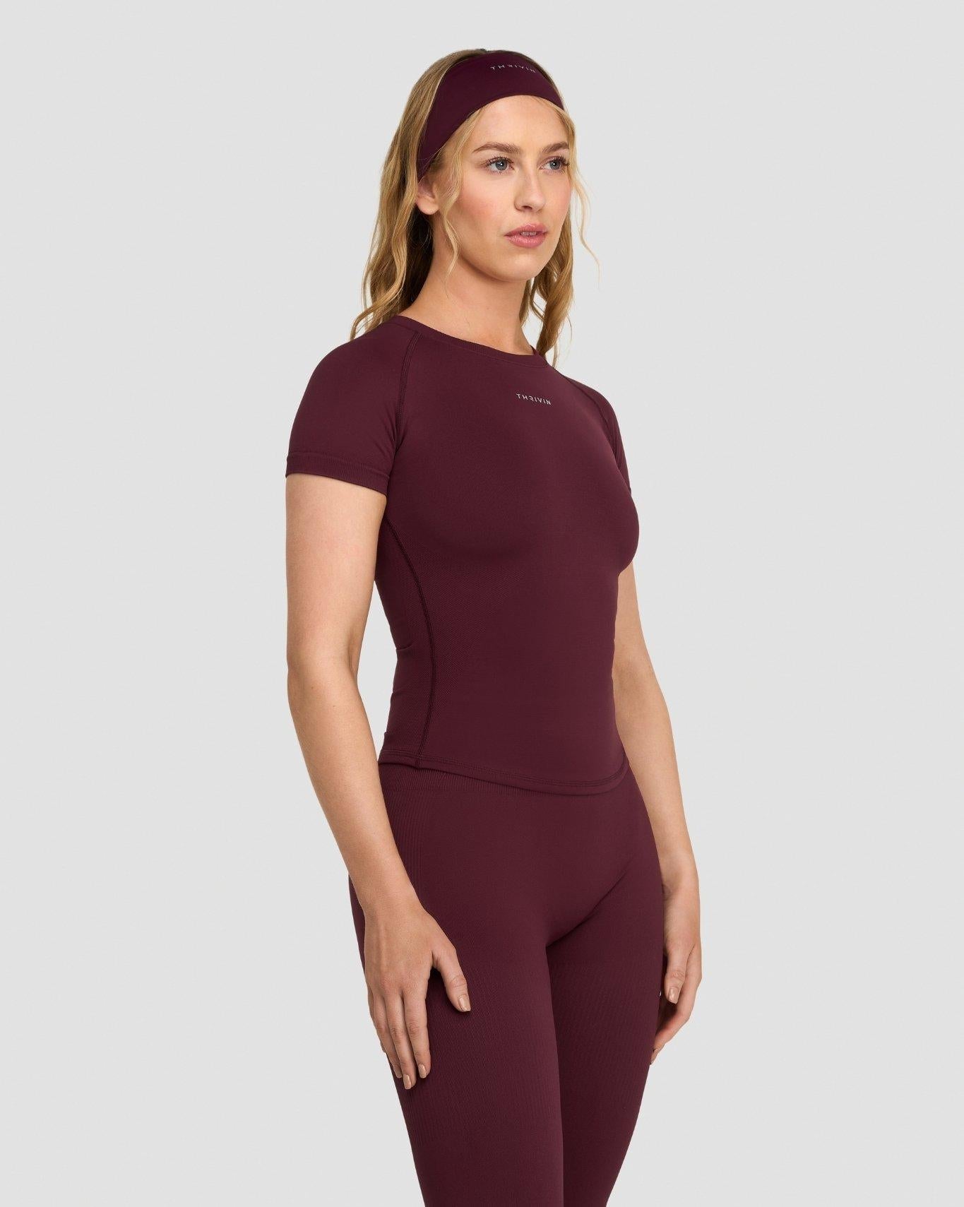 Elevate™ Compression T-Shirt | Merlot