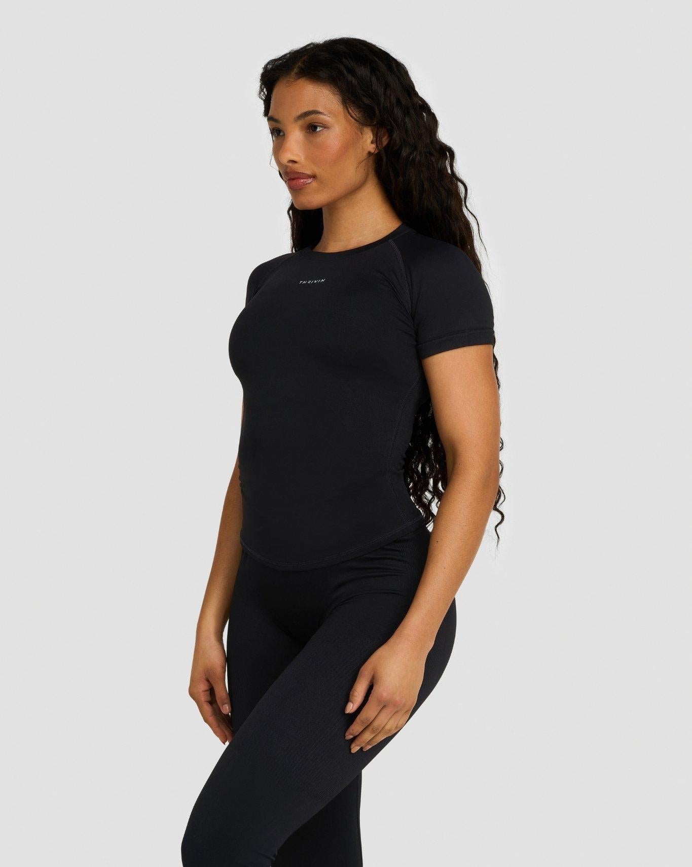 Elevate™ Compression T-Shirt | Night Black