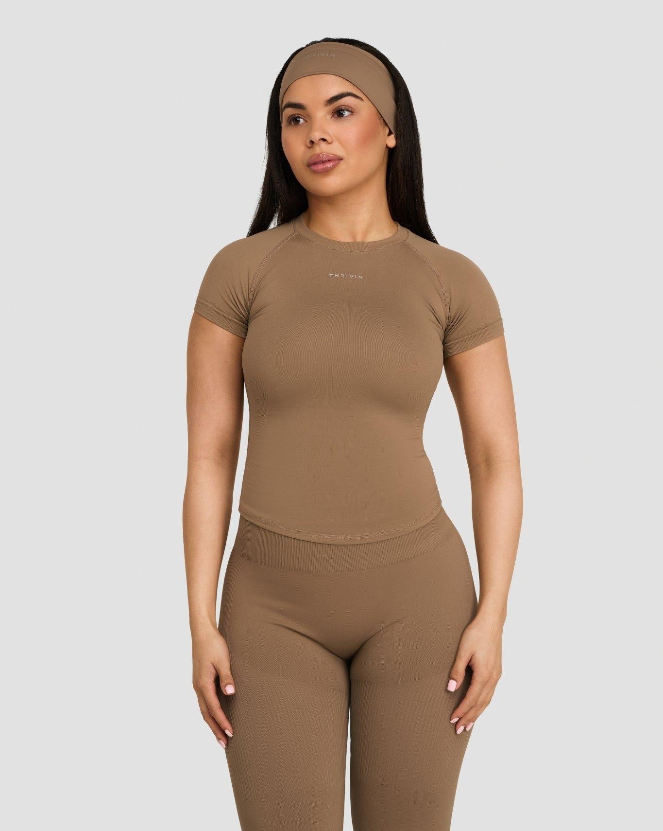 Elevate™ Compression T-Shirt | Toffee