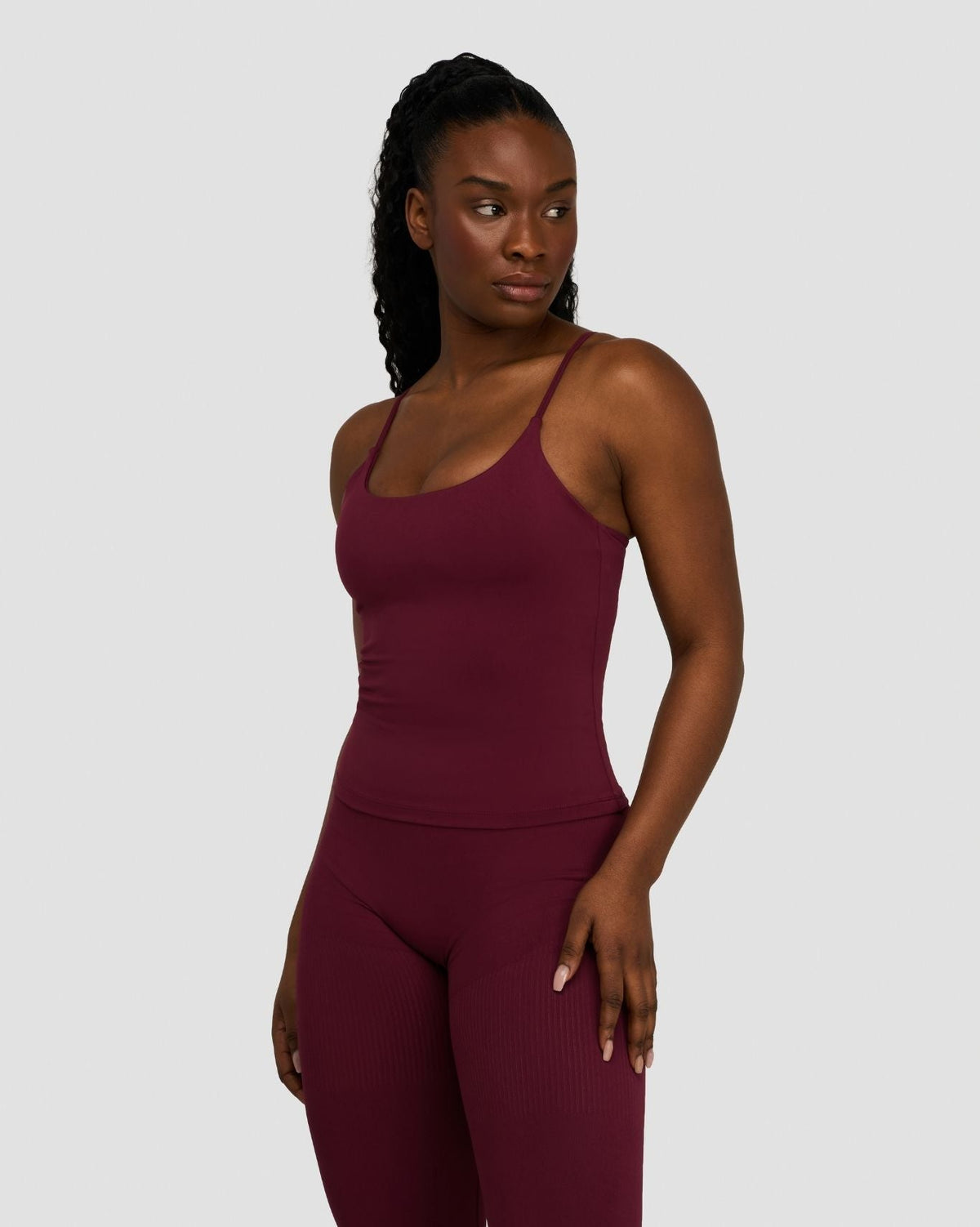 Elevate™ Sculpting Seamless Scoop Neck Cami | Merlot