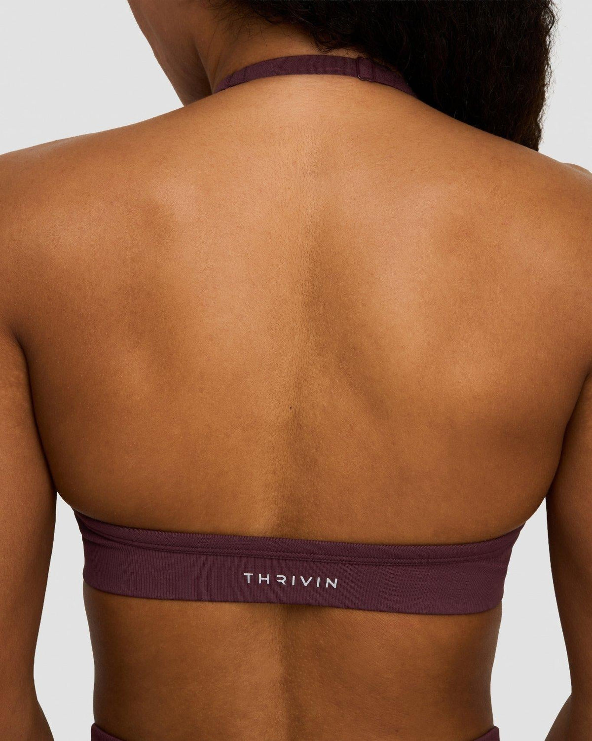 Elevate™ Sculpting Seamless Adjustable Halter Bra | Dark Mauve