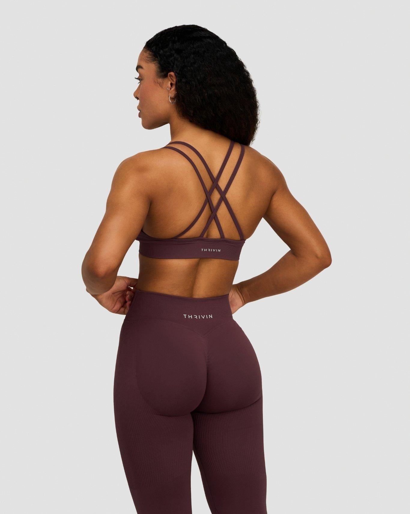 Elevate™ Sculpting Seamless High Apex Bra | Dark Mauve