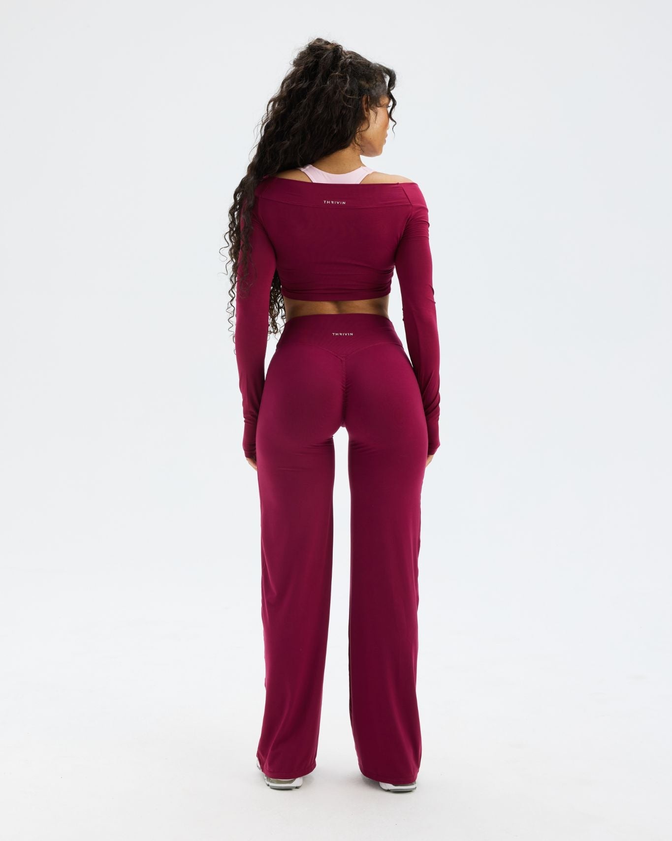 Essence Twist Knot Long Sleeve Top | Cherry Berry