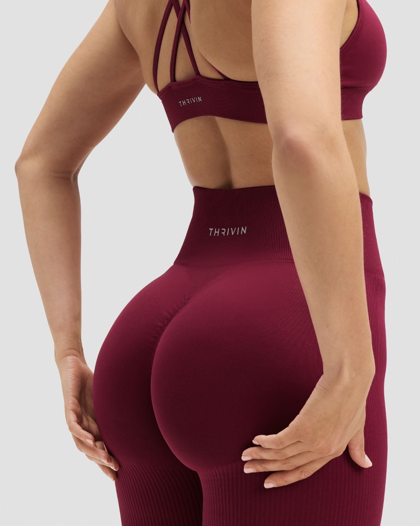 Elevate™ Sculpting High Waist Flare Leggings | Cherry Berry