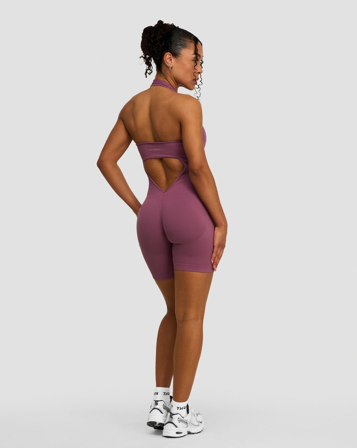Elevate™ Sculpting Halterneck All In One | Orchid Mauve
