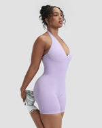 Elevate™ Sculpting Halterneck All In One | Lilac