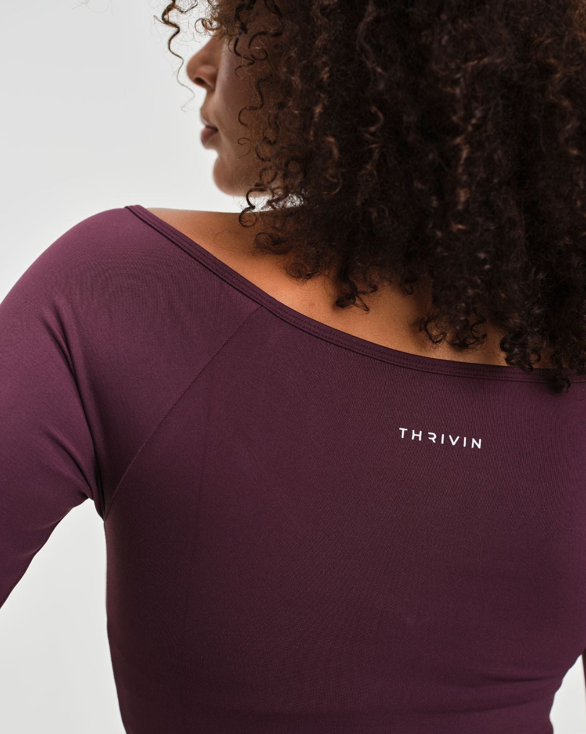 Elevate™ Sculpting Seamless V-Neck Top | Winter Plum