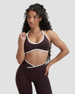 Elevate™ Outline Halterneck Bra | Coffee