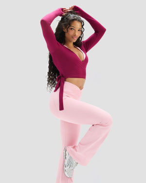 The Essential Collection Sheer Crop Wrap | Cherry Berry