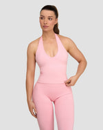 Elevate™ Sculpting Seamless Halterneck Top | Cotton Pink