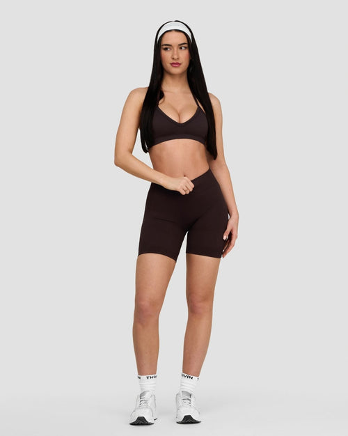 Elevate™ Sculpting Seamless Adjustable Halter Bra | Coffee