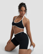 Elevate™ Outline Halterneck Bra | Night Black