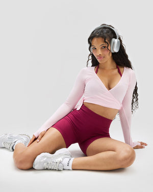 The Essential Collection Sheer Crop Wrap | Cherry Blossom