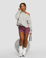The Essential Collection Off The Shoulder Wool Blend Sweater | Grey Melange