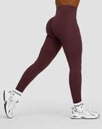 Elevate™ Sculpting Mid Waist Scrunch Leggings | Dark Mauve