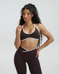 Elevate™ Outline Halterneck Bra | Coffee