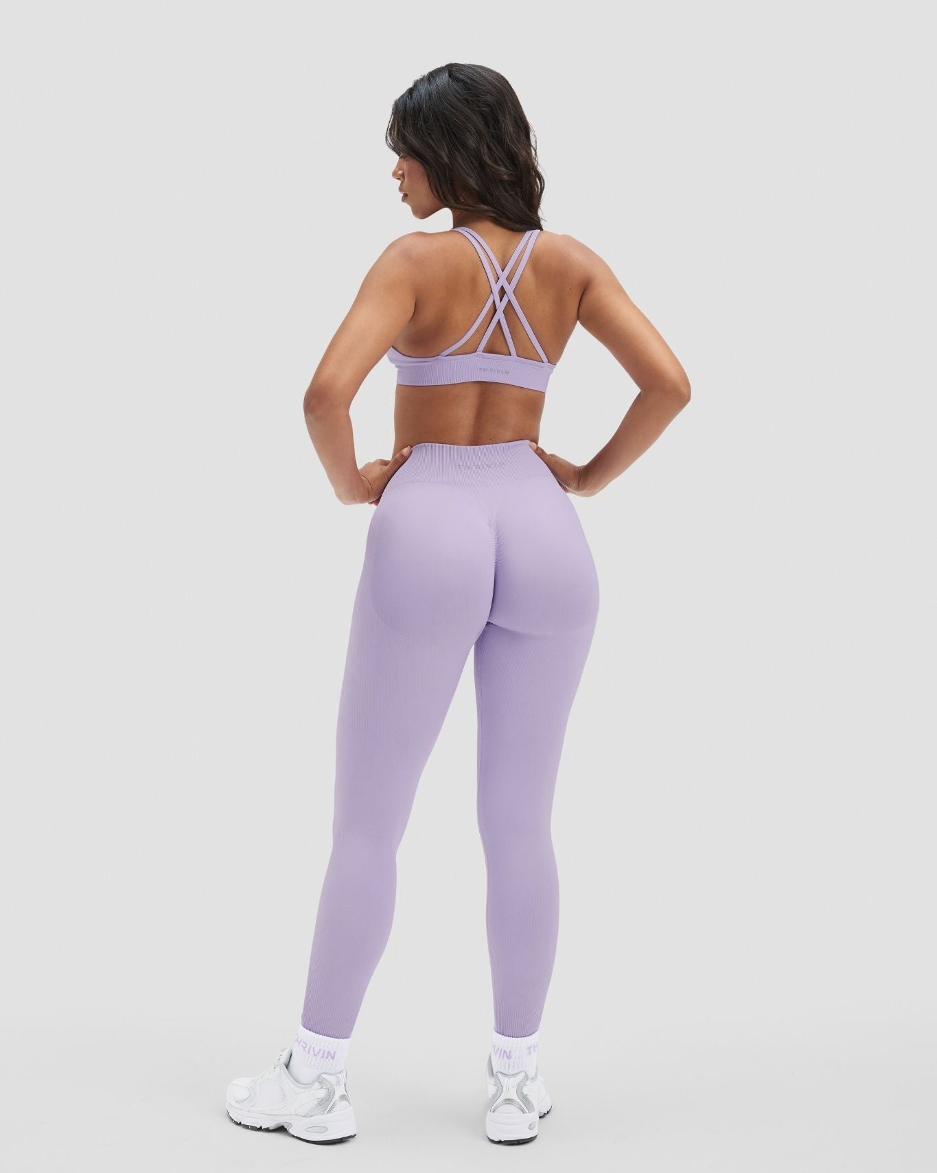 Elevate™ Sculpting Mid Waist Scrunch Leggings | Lilac