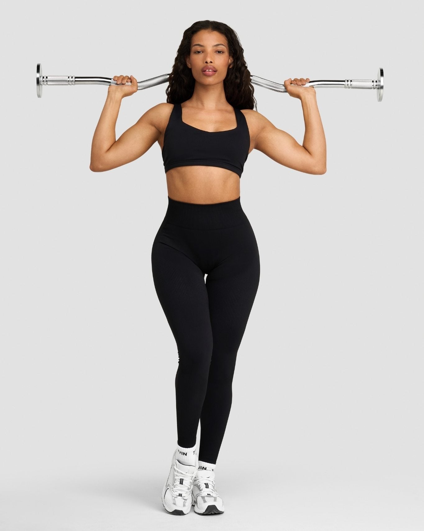 THRIVIN ブラックレギンス ヒップループデザイン Women's Gym Leggings | Scrunch Bum Leggings & Sculpting Fits | Thrivin