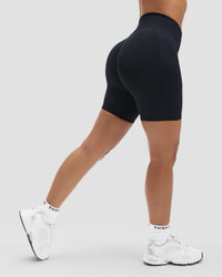 Elevate™ Sculpting High Waist Scrunch Shorts | Night Black