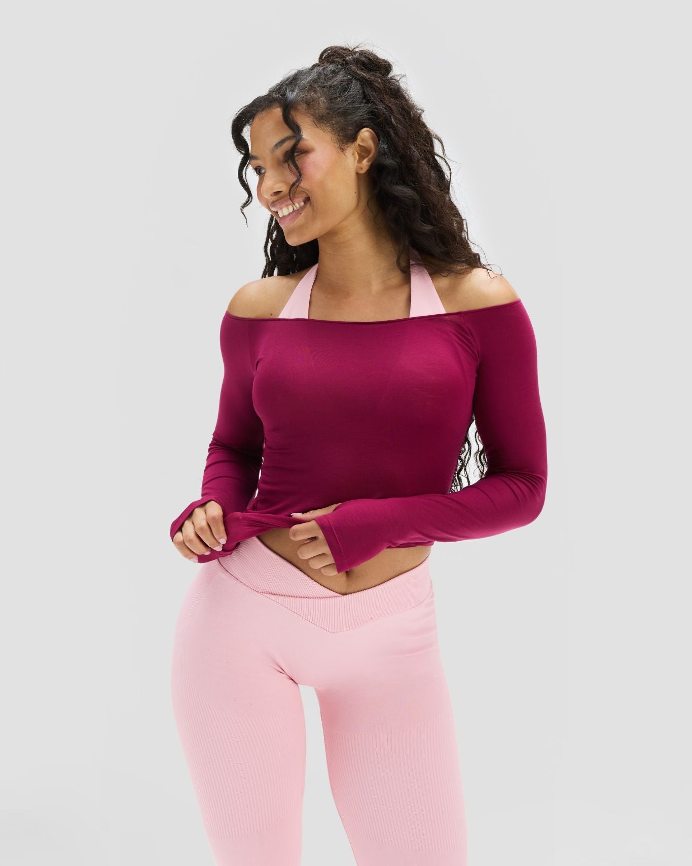 The Essential Collection Boat Neck Top | Cherry Berry