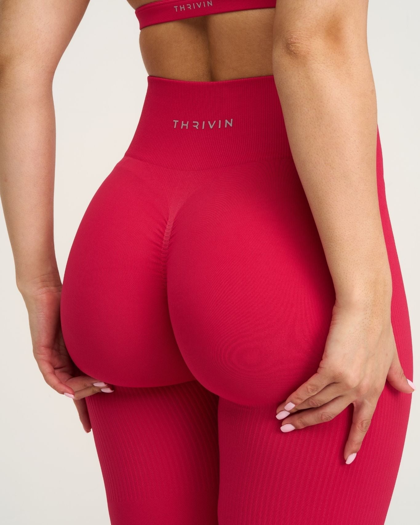 Elevate™ Sculpting High Waist Scrunch Leggings | Strawberry