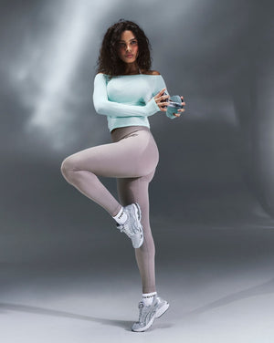 Elevate™ Sculpting Mid Waist Scrunch Leggings | Latte