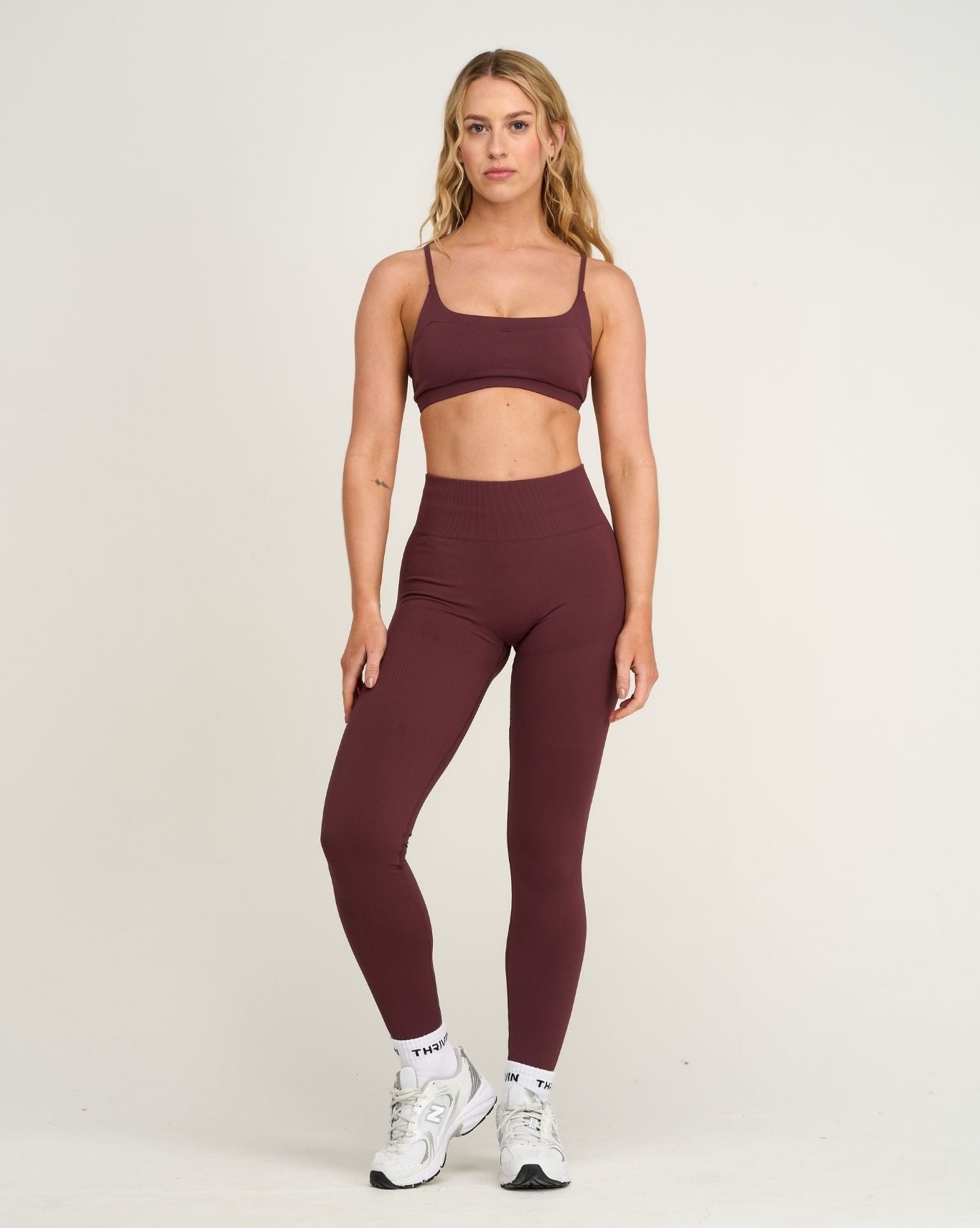 Elevate™ Sculpting High Waist Scrunch Leggings | Dark Mauve