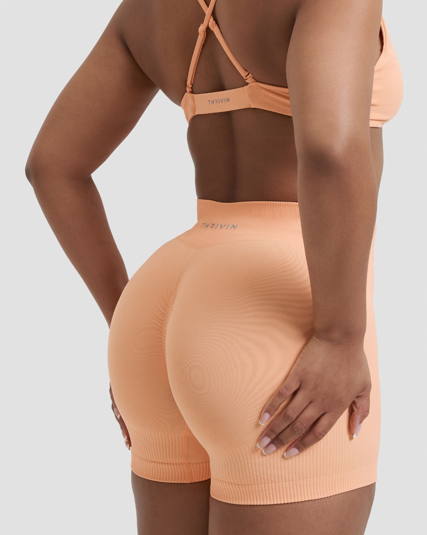 Elevate™ Sculpting Mid Waist Scrunch Shorter Shorts | Melon