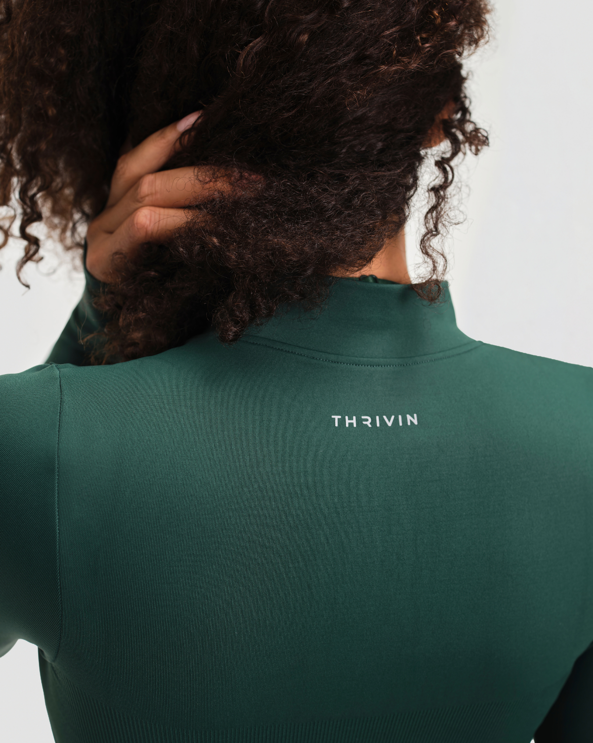 Elevate™ Compression Long Sleeve Jacket | Pine Green