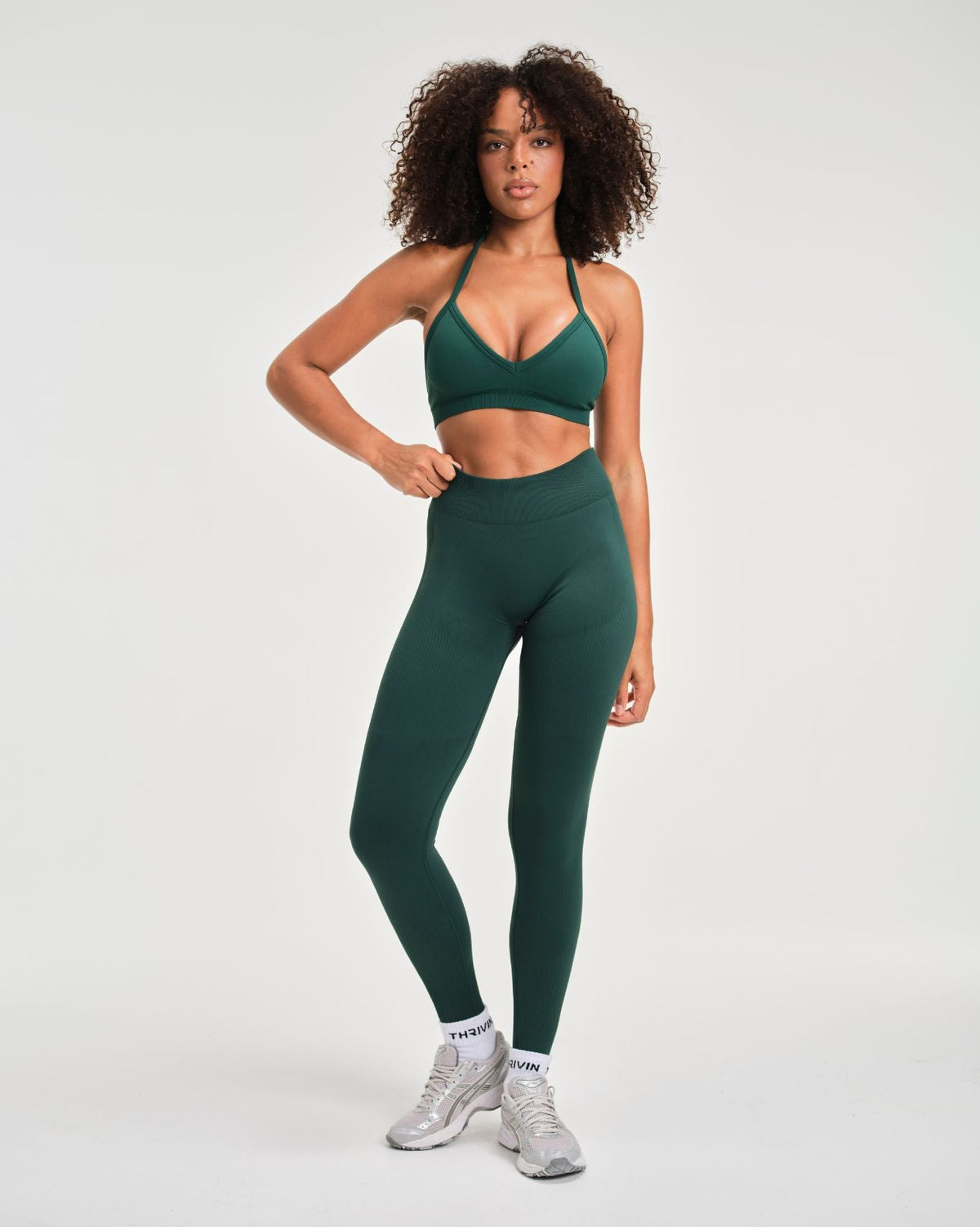 Elevate™ Sculpting Mid Waist Scrunch Leggings | Pine Green