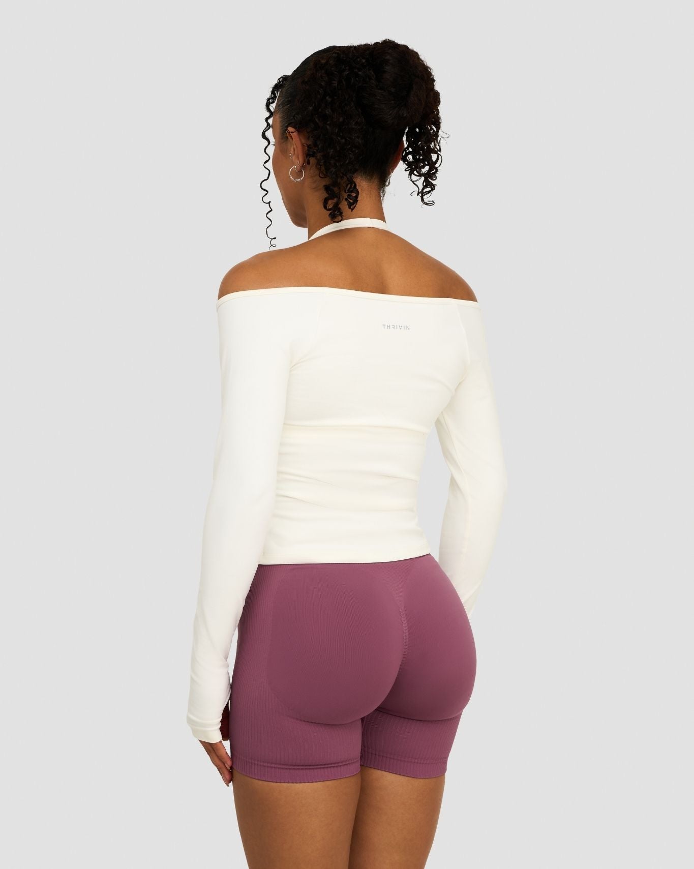 Elevate™ Sculpting Seamless V-Neck Top | Cream