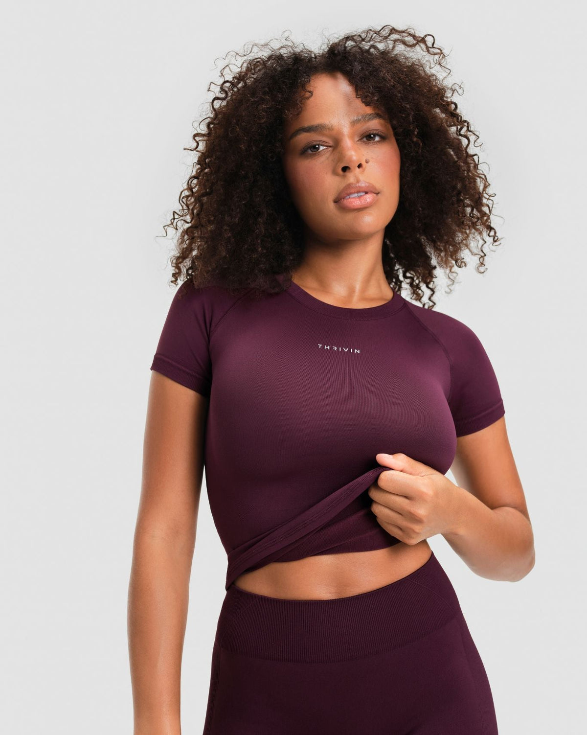 Elevate™ Compression T-Shirt | Winter Plum