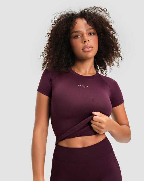 Elevate™ Compression T-Shirt | Winter Plum