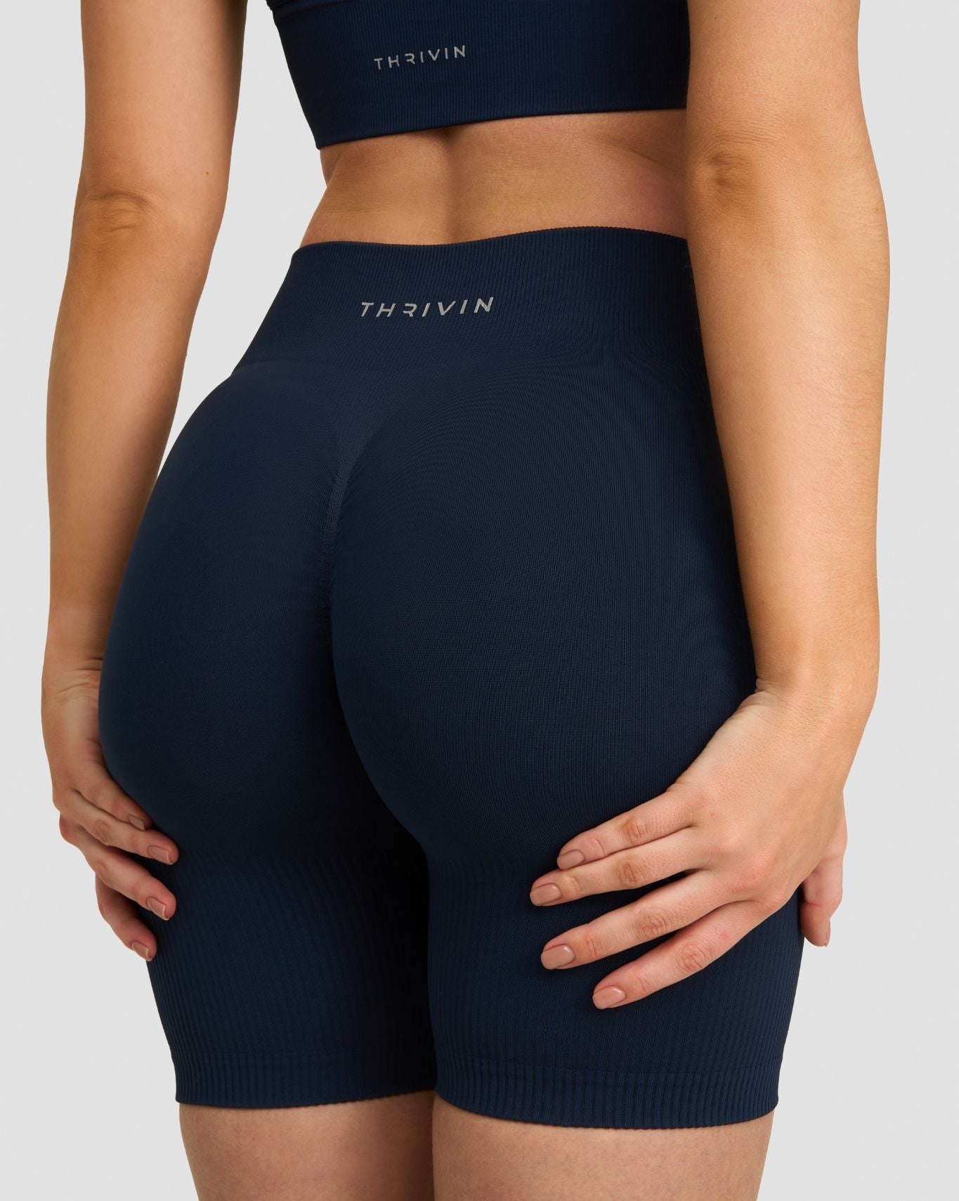 Elevate™ Sculpting Mid Waist Scrunch Shorts | Midnight Navy