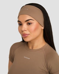 The Essential Collection Chrome Logo Headband | Toffee