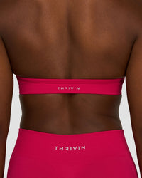 Elevate™ Sculpting Seamless Adjustable Halter Bra | Strawberry