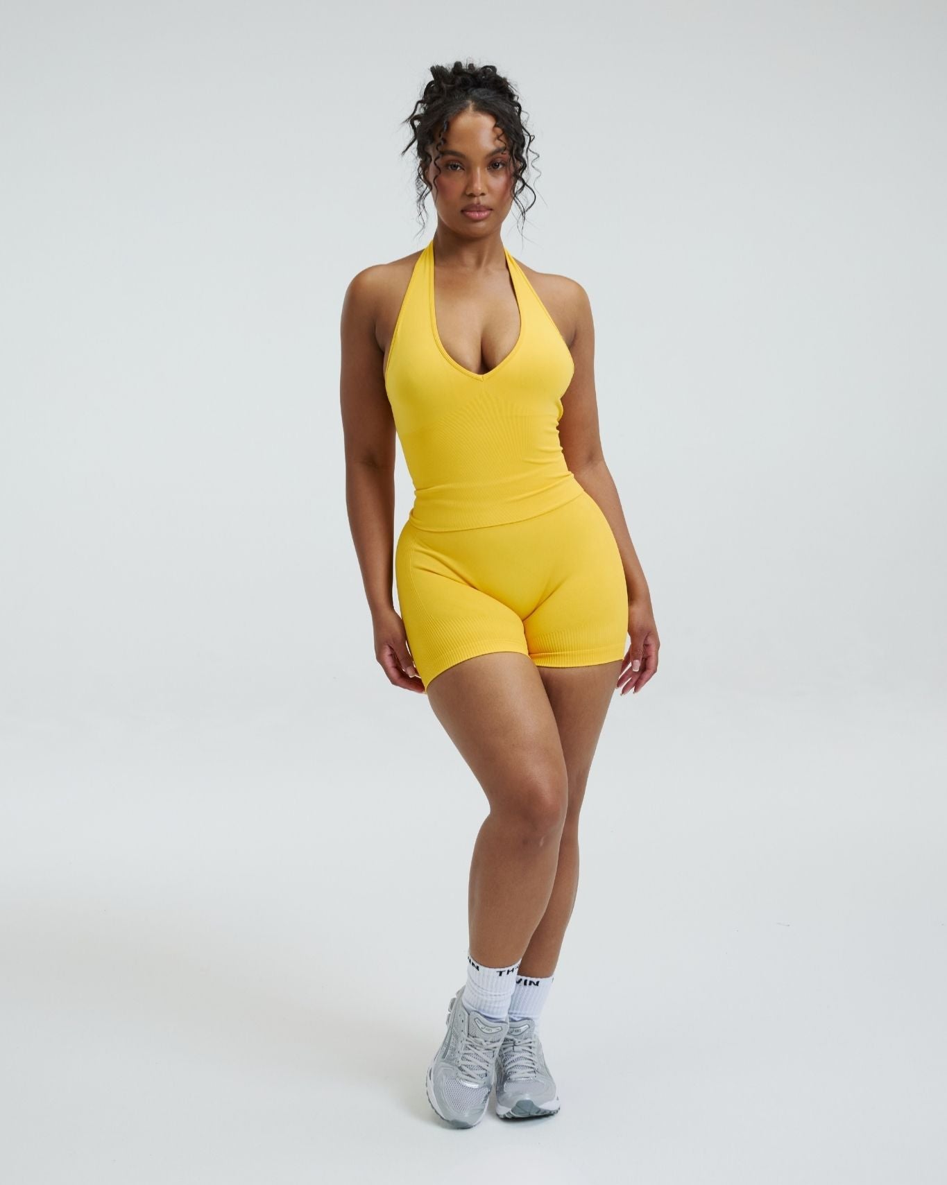 Elevate™ Sculpting Seamless Halterneck Top | Banana