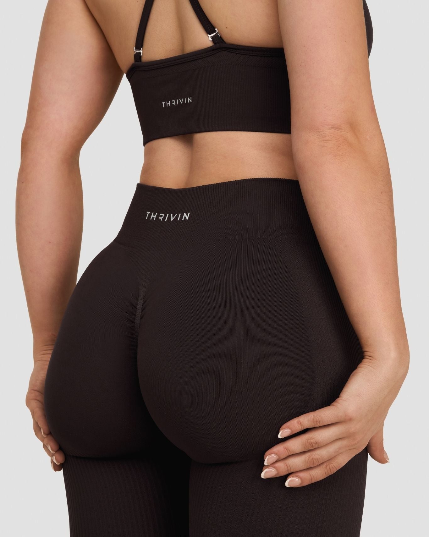 Elevate™ Sculpting Mid Waist Scrunch Leggings | Coffee