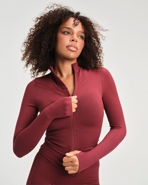 Elevate™ Compression Long Sleeve Jacket | Fine Wine