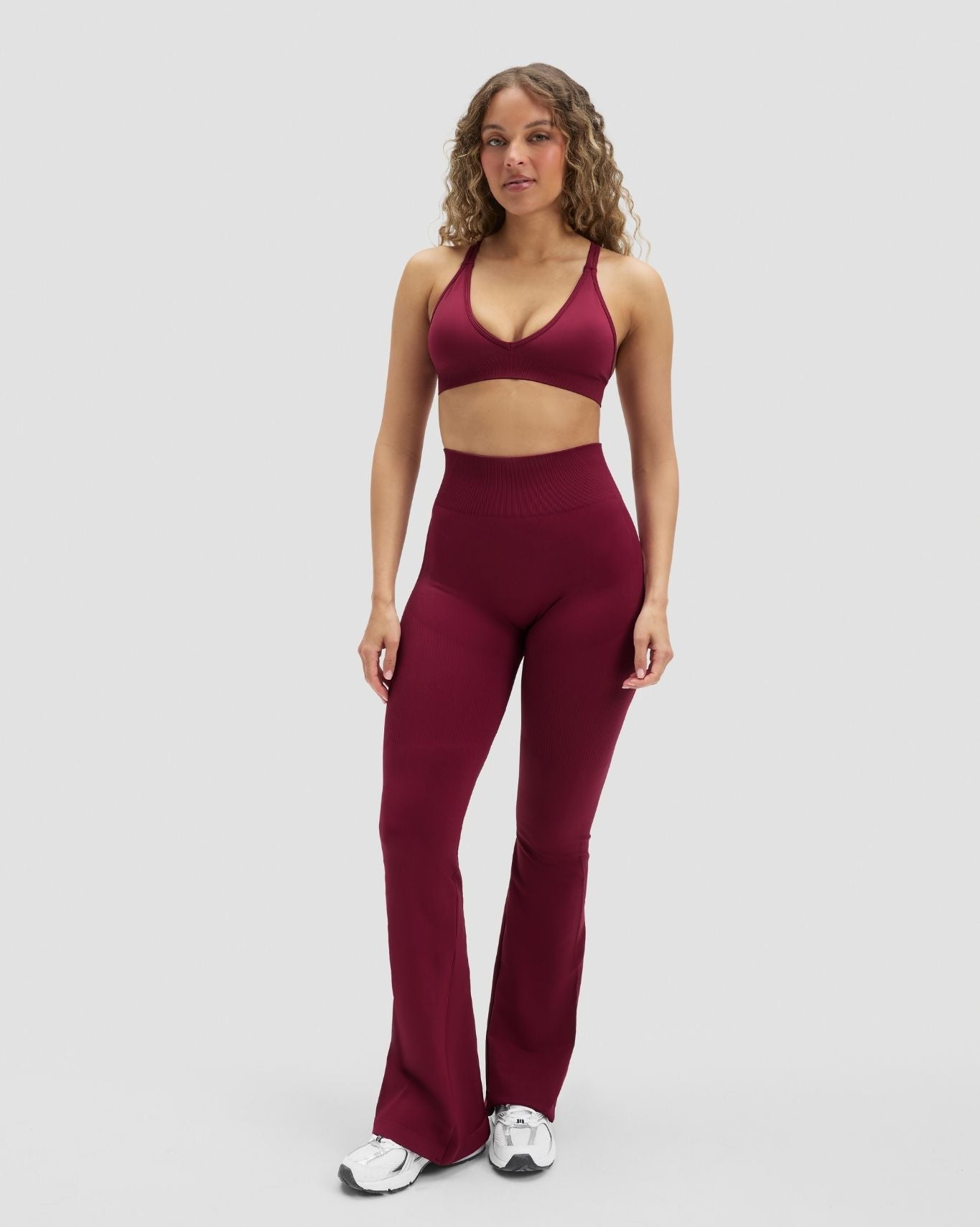 Elevate™ Sculpting High Waist Flare Leggings | Cherry Berry