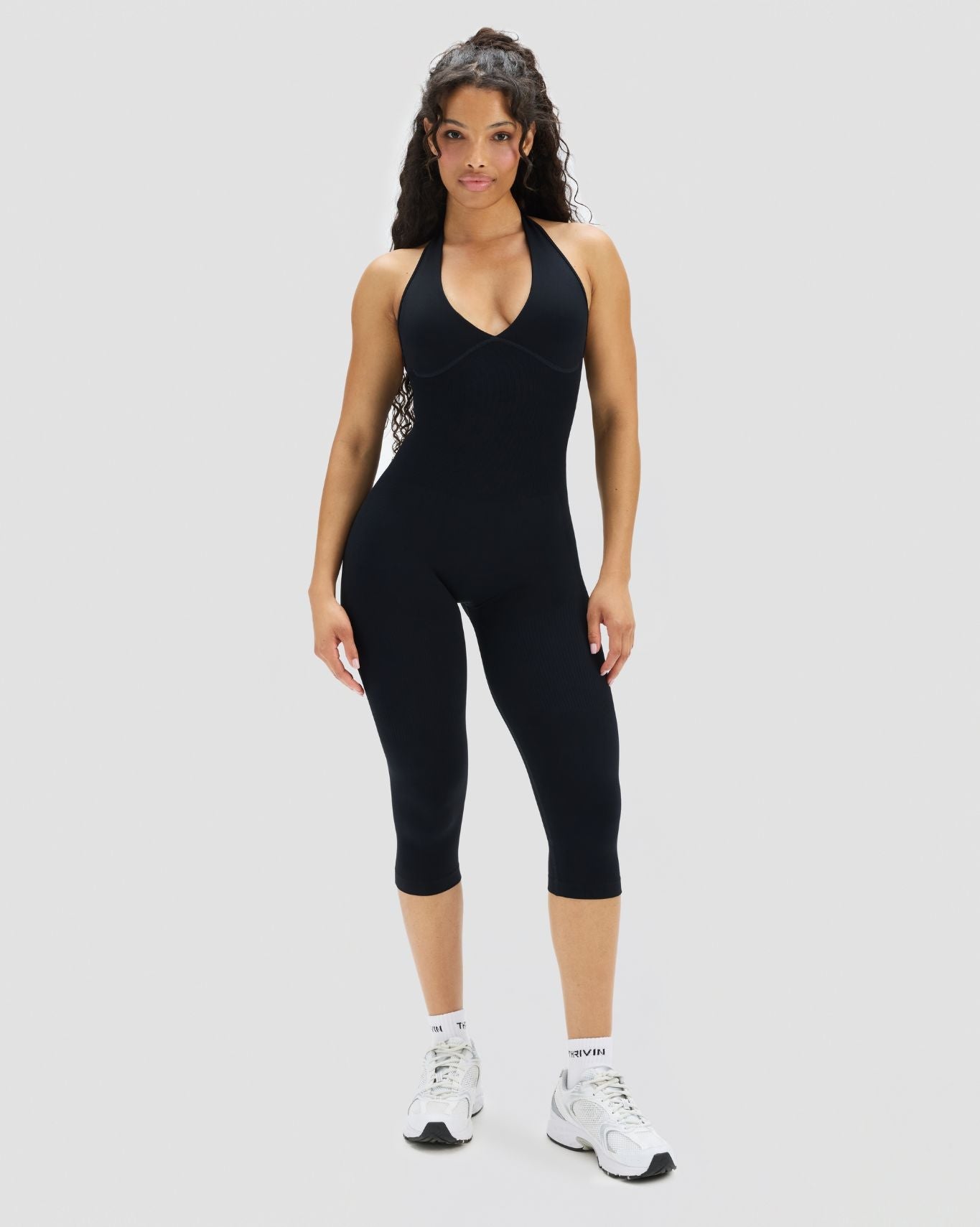 Elevate™ Sculpting All in One Capri Jumpsuit | Night Black