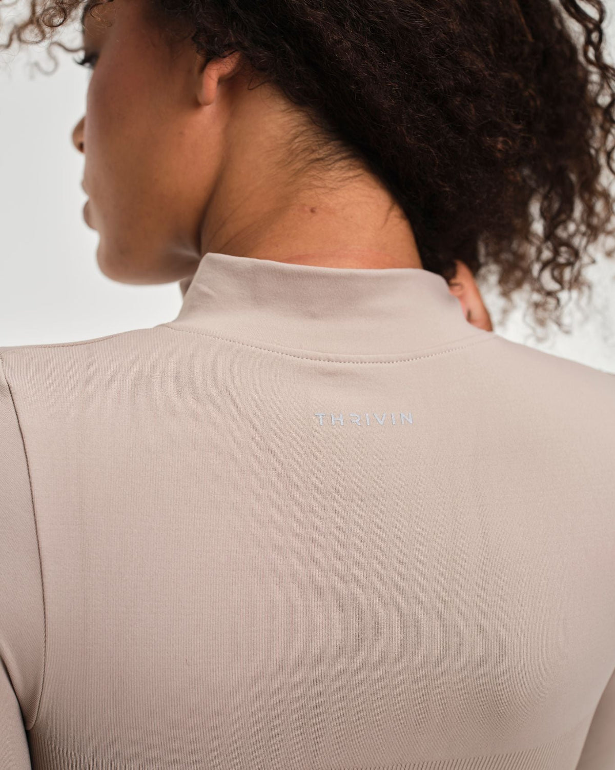 Elevate™ Compression Long Sleeve Jacket | Latte