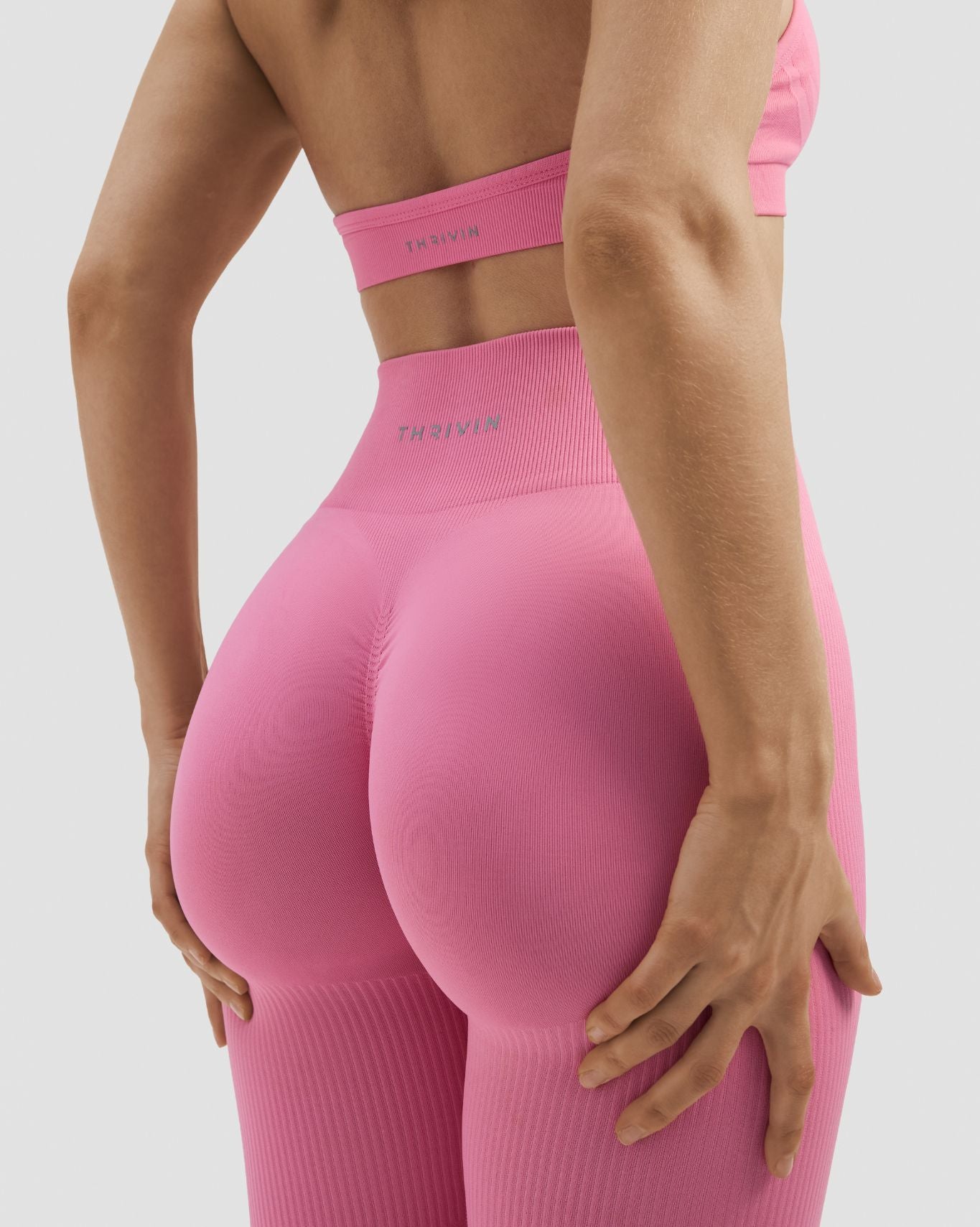 Elevate™ Sculpting High Waist Scrunch Leggings | Bubble Pink