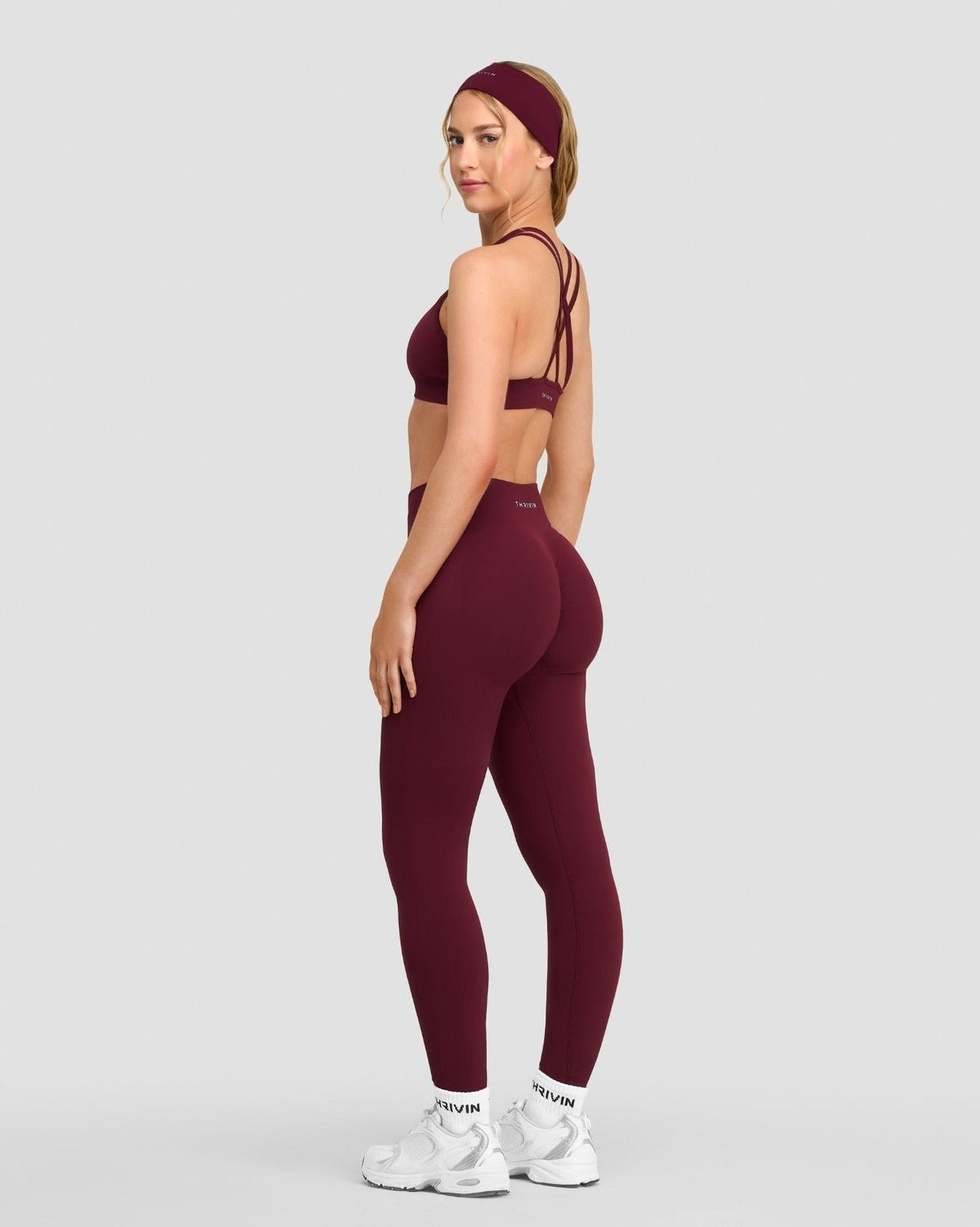 Elevate™ Sculpting Mid Waist Scrunch Leggings | Merlot