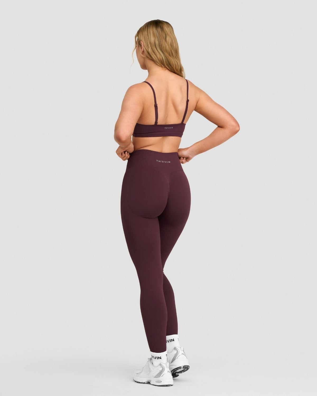 Elevate™ Sculpting High Waist Scrunch Leggings | Dark Mauve
