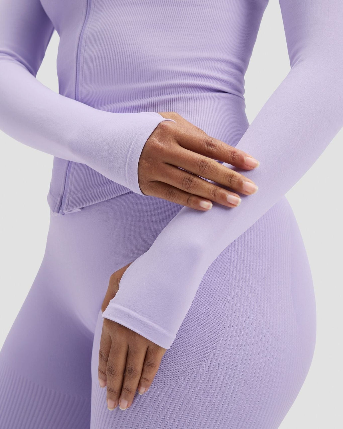 Elevate™ Compression Long Sleeve Jacket | Lilac