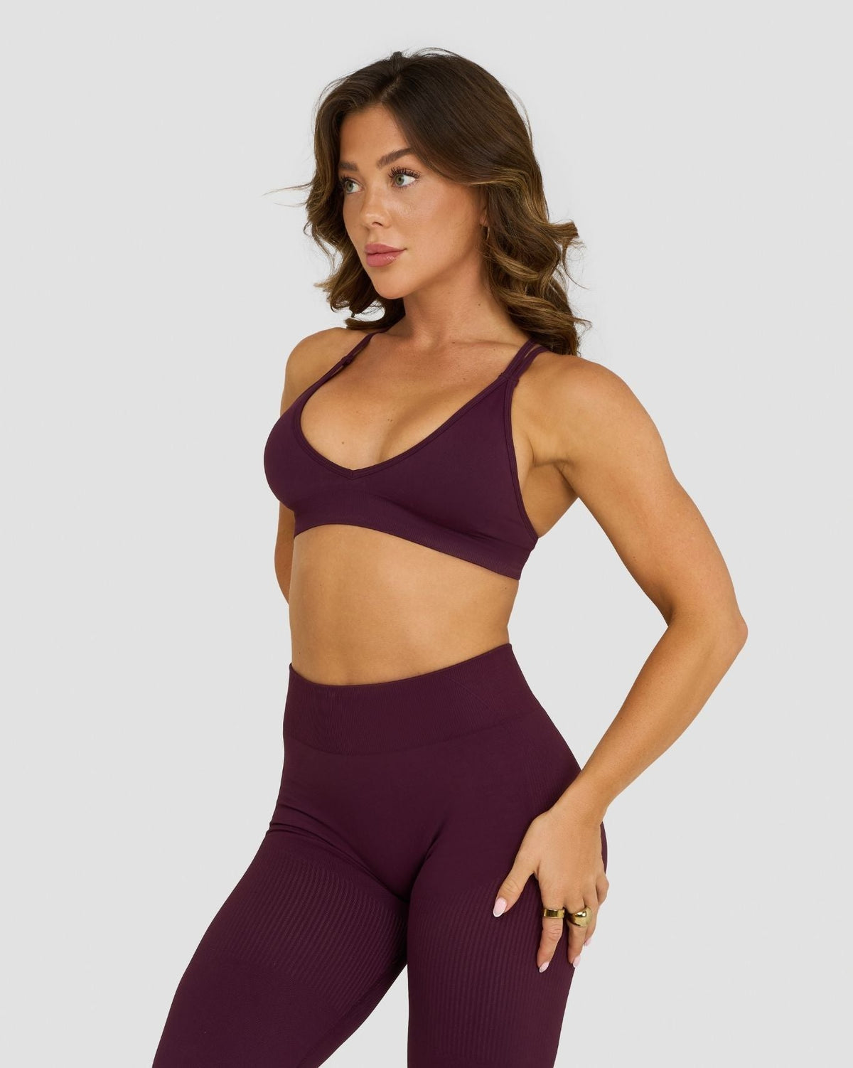Elevate™ Sculpting Seamless High Apex Bra | Winter Plum