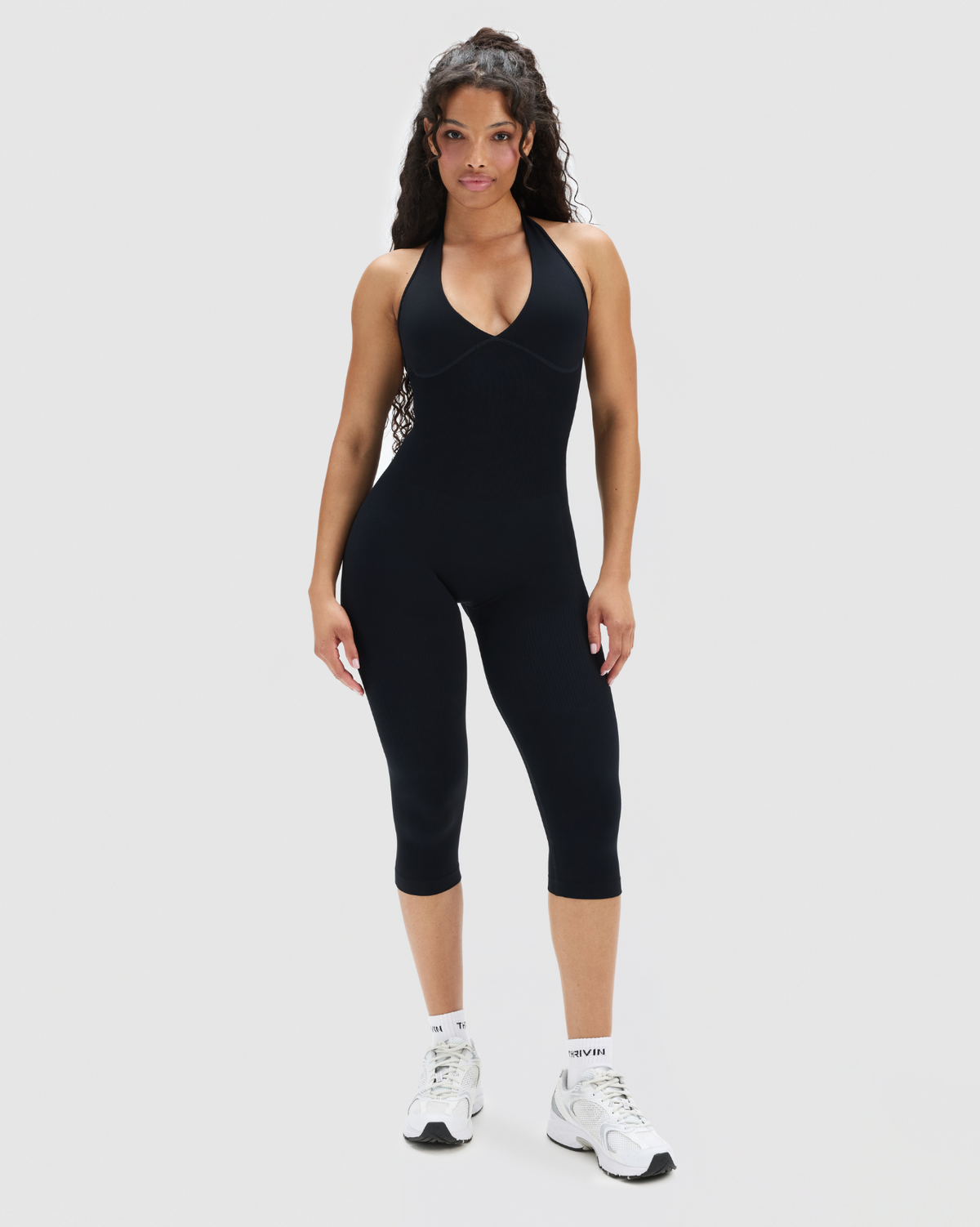 Elevate™ Sculpting All in One Capri Jumpsuit | Night Black