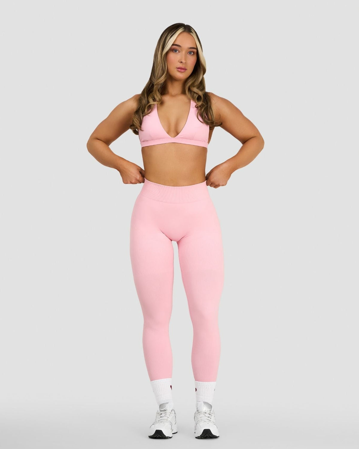 Elevate™ Sculpting Mid Waist Scrunch Leggings | Cotton Pink