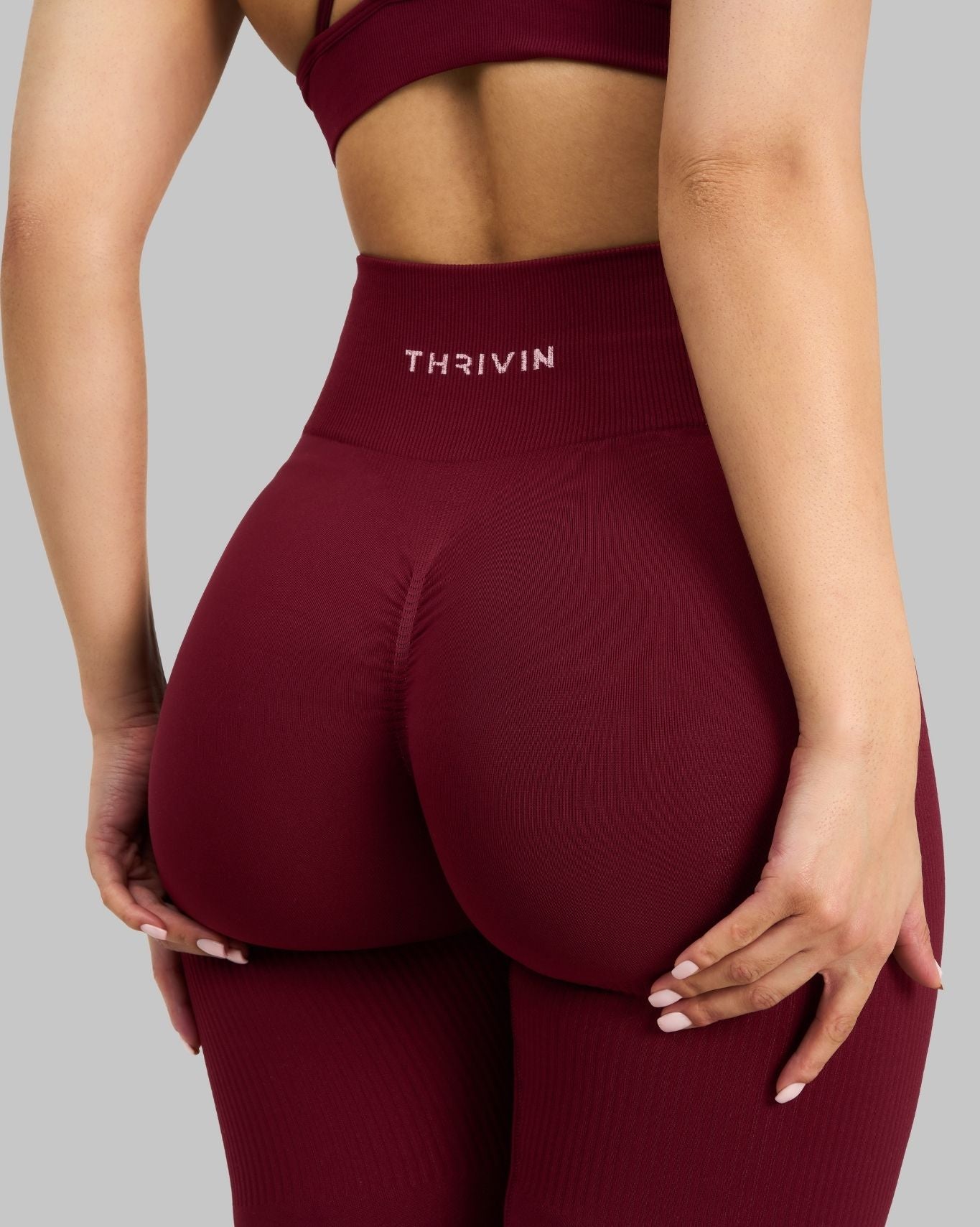 Elevate™ Sculpting High Waist Scrunch Leggings | Fine Wine